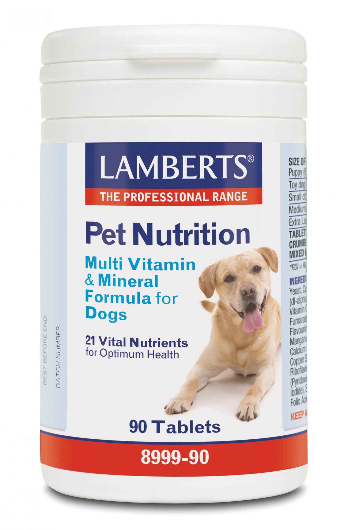 Lamberts  Pet Nutrition Multi Vitamin & Mineral Formula for Dogs 90's
