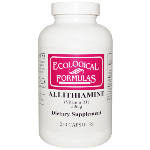 ALL THIAMINE (Vitamin B1) 50 mg 250 caps - Ecological Formulas by Ecological Formulas