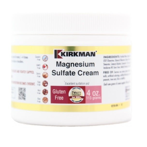 Epsom Salt Cream (Magnesium Sulfate) (4oz) 113g Kirkman Labs by Kirkman Laboratories