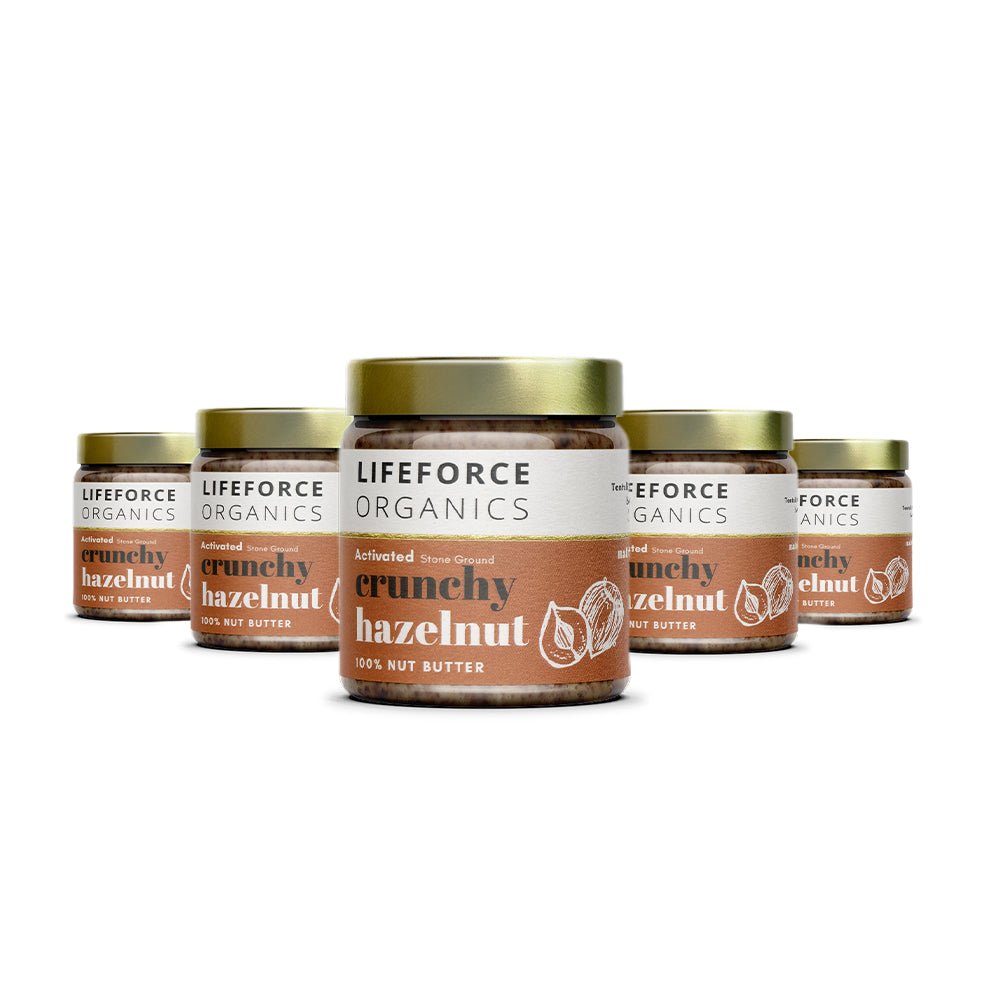 Lifeforce Organics Activated Crunchy Hazelnut Butter 220g x 6 CASE by Lifeforce Organics