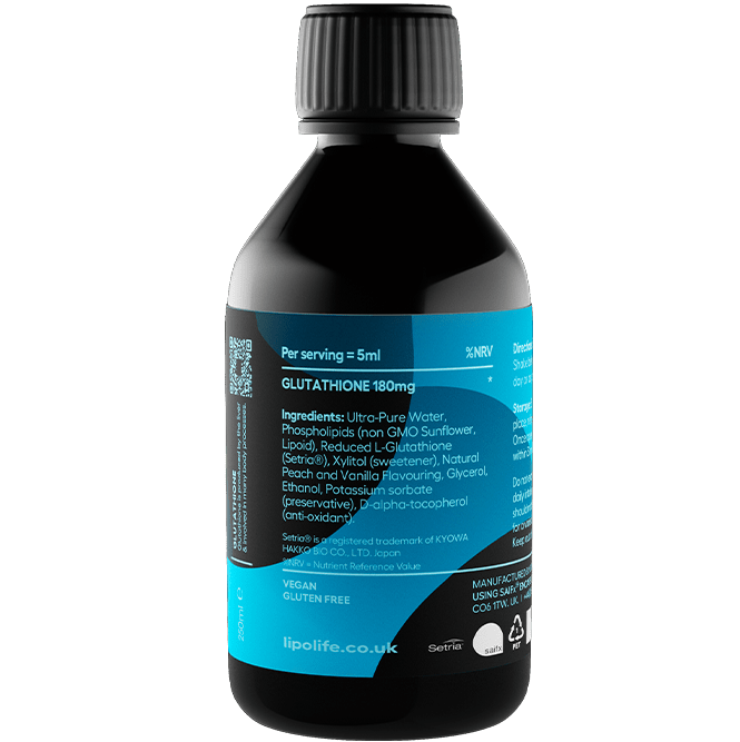 LLG3 Liposomal Glutathione (Peach & Vanilla Flavour) - lipolife DOUBLE PACK by Lipolife