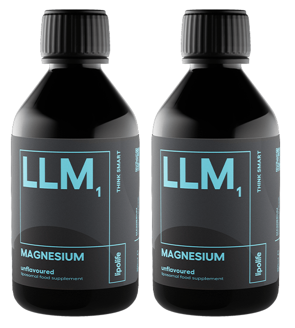 LLM1 Liposomal Magnesium, 240ml - Lipolife DOUBLE PACK by Lipolife