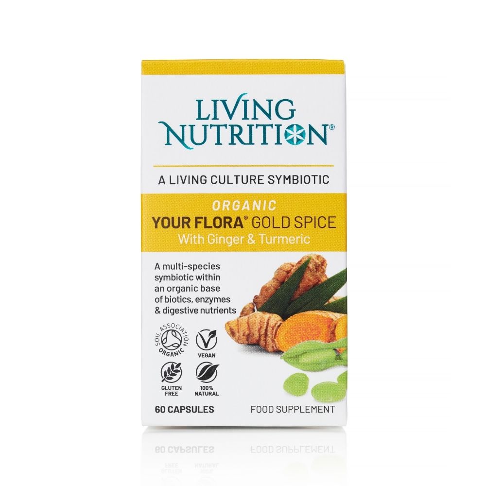 Living Nutrition  Organic Your Flora Gold Spice 60's