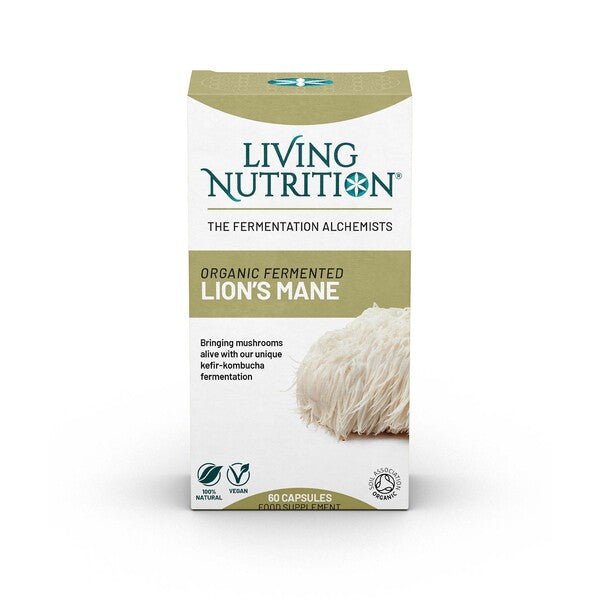 Living Nutrition Organic Fermented Lion's Mane 60's by Living Nutrition
