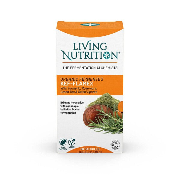 Living Nutrition  Organic Fermented Kef-Flamex 60's