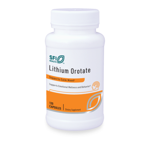 Lithium Orotate,120 Capsules - SFI Health by Klaire Labs