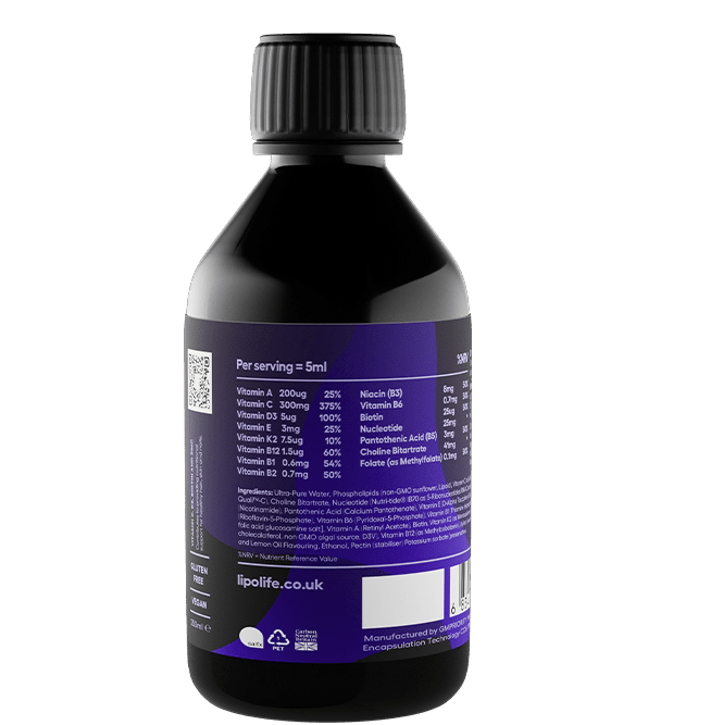 LVC5 – Liposomal Multivitamin 240ml – Strawberry & Lemon – lipolife DOUBLE PACK by Lipolife