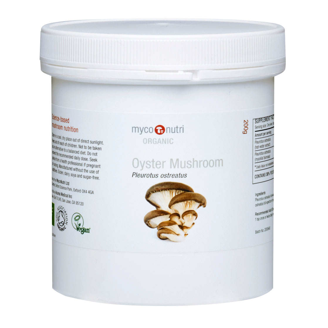 MycoNutri  Oyster Mushroom Powder (Organic) 200g