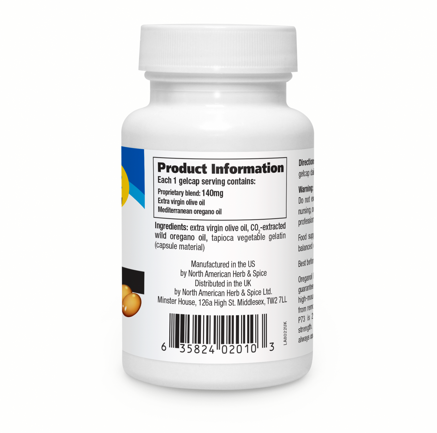 North American Herb & Spice  Oreganol Super Strength P73 120's