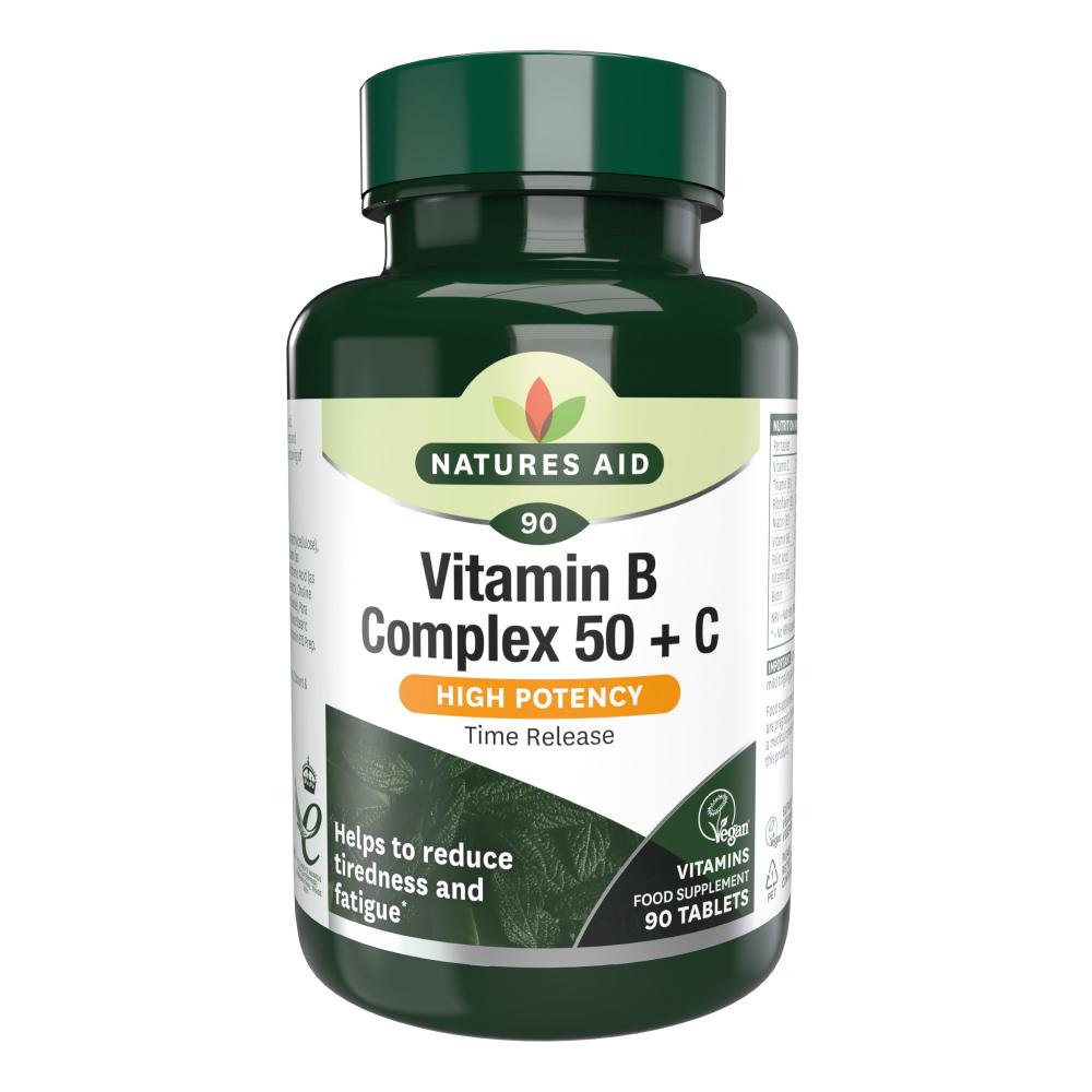 Natures Aid  Vitamin B Complex 50 + C 90's