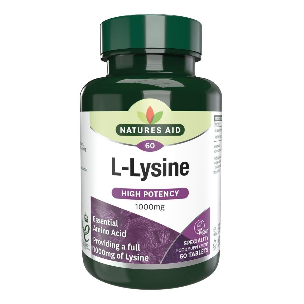 Natures Aid L - Lysine 1000mg 60's by Natures Aid