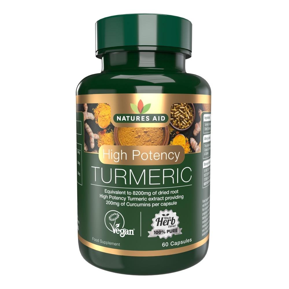Natures Aid High Potency Turmeric 60's by Natures Aid