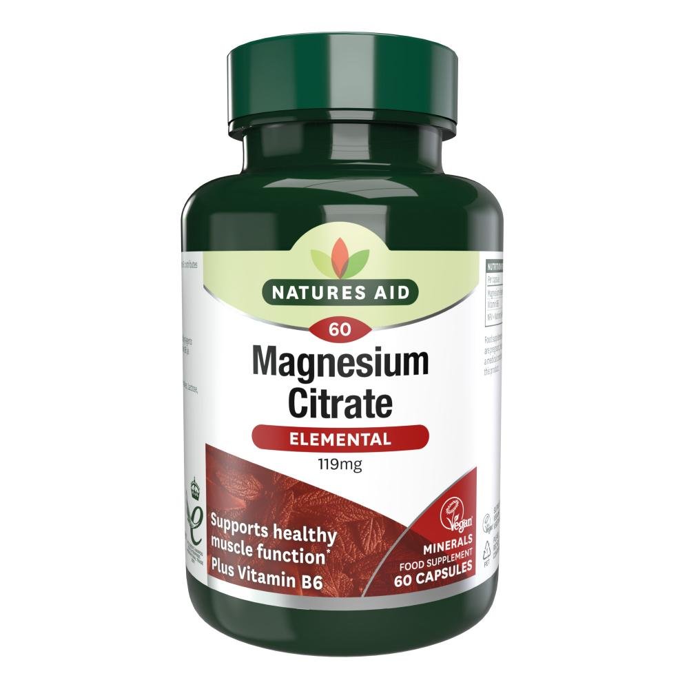 Natures Aid Magnesium Citrate Elemental 60's by Natures Aid