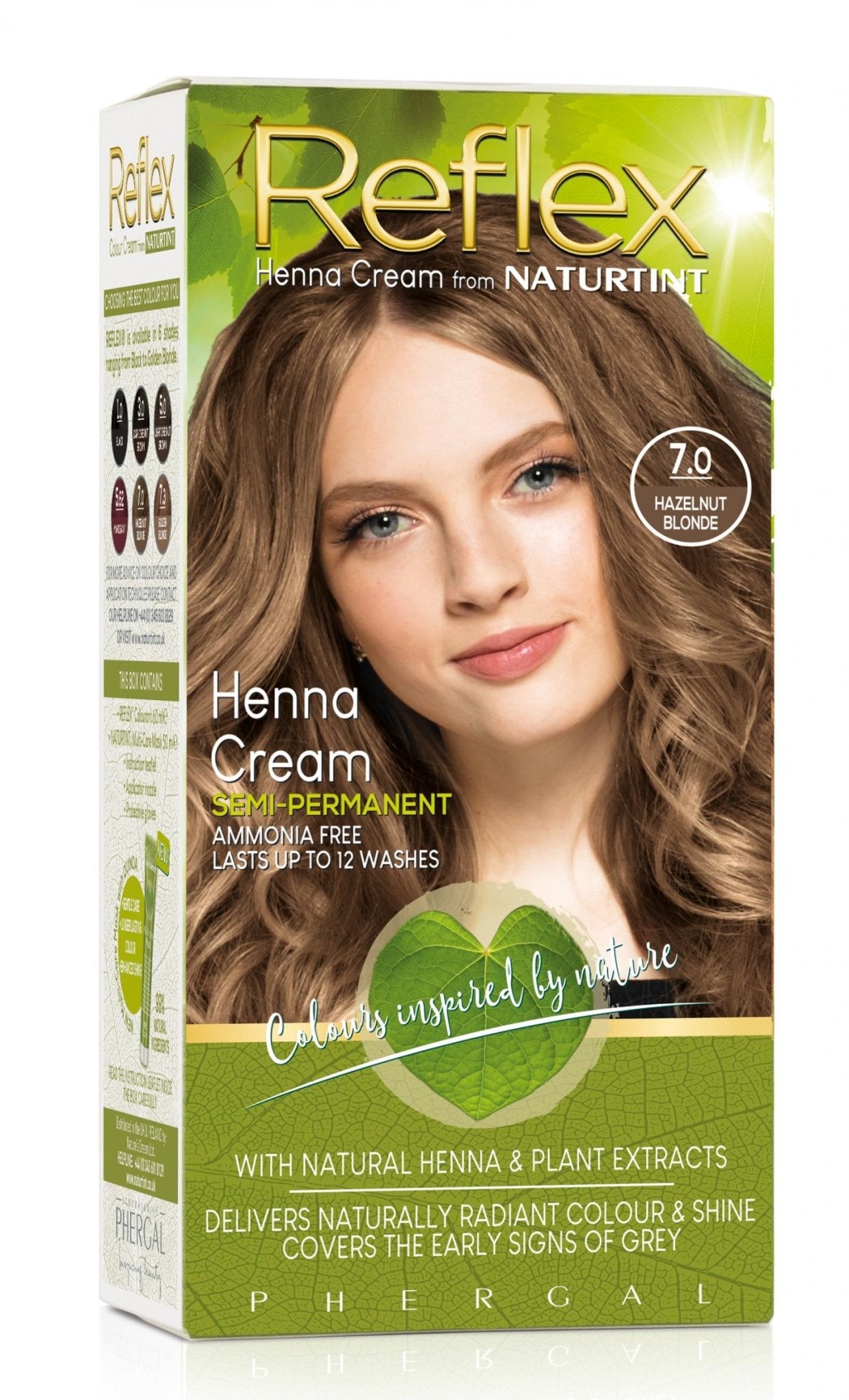 Naturtint Reflex Henna Cream Semi - Permanent 7.0 Hazelnut Blonde by Naturtint