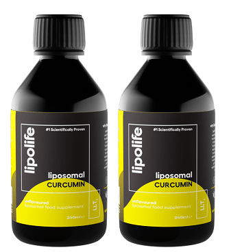 LLT1 Liposomal Curcumin 240ml – Lipolife DOUBLE PACK by Lipolife