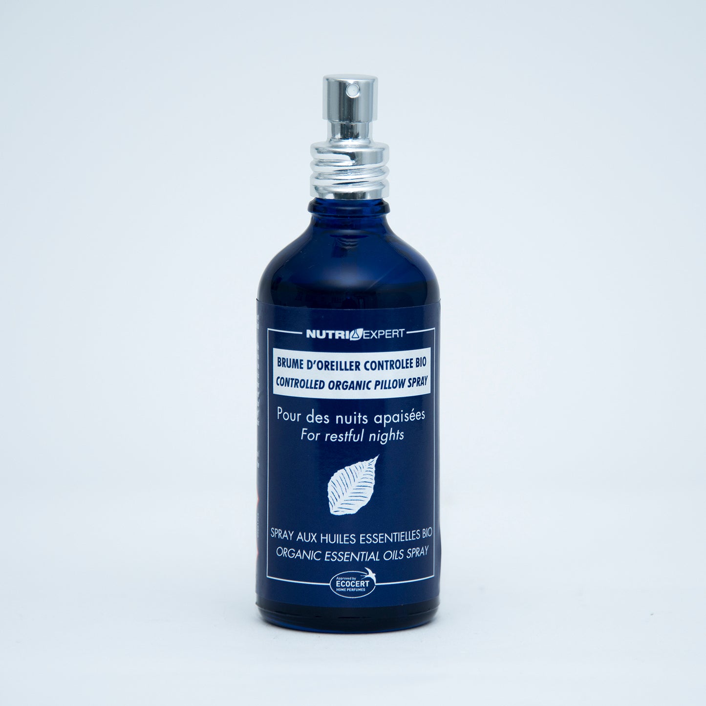 Nutri Expert Controlled Organic Pillow Spray For Restful Nights (Blue Bottle) 100ml by Nutri Expert