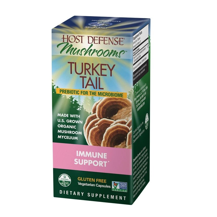 Fungi Perfecti, Turkey Tail, 120 Capsules – Host Defense by Host Defense