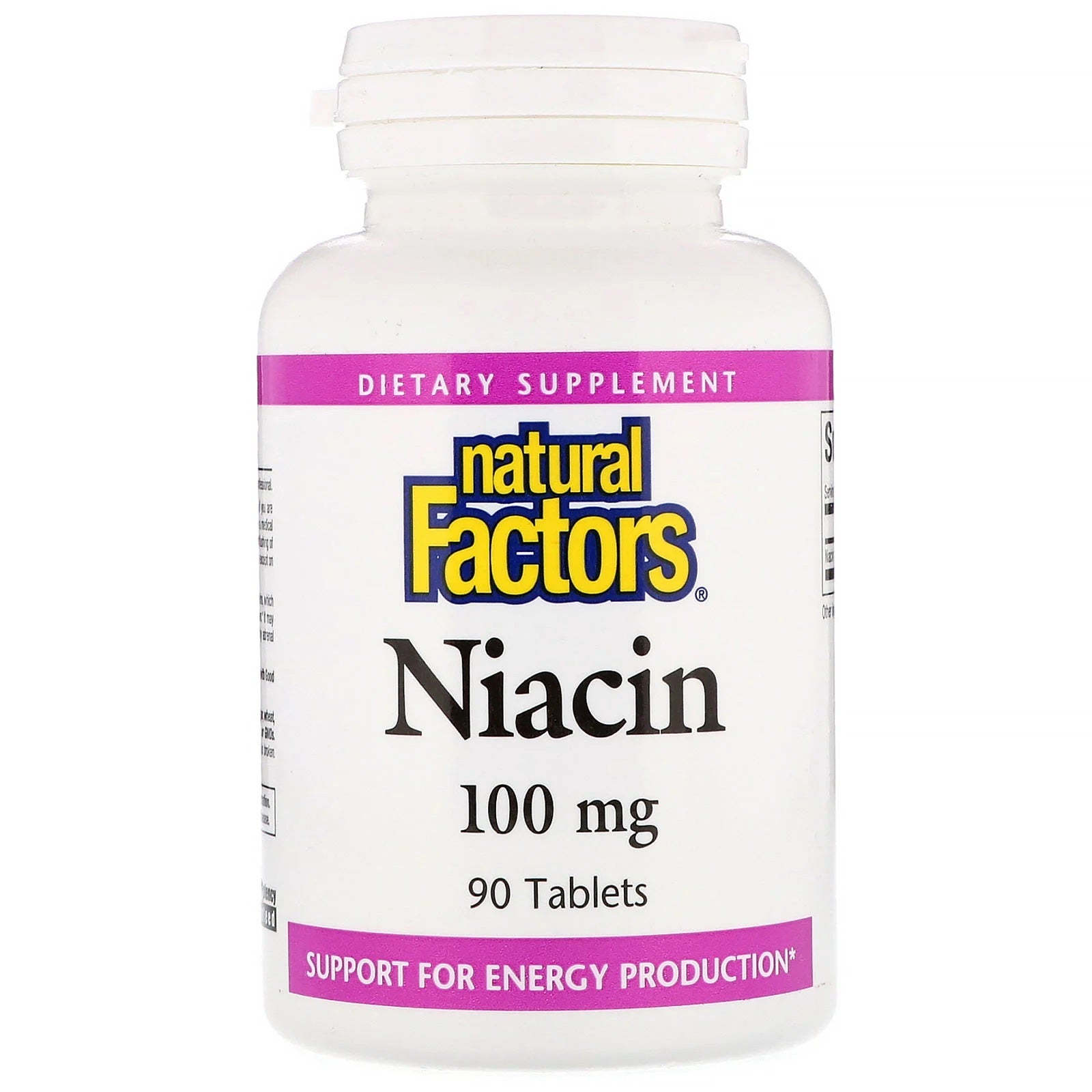 Niacin 100mg, 90 Tablets - Natural Factors by Natural Factors