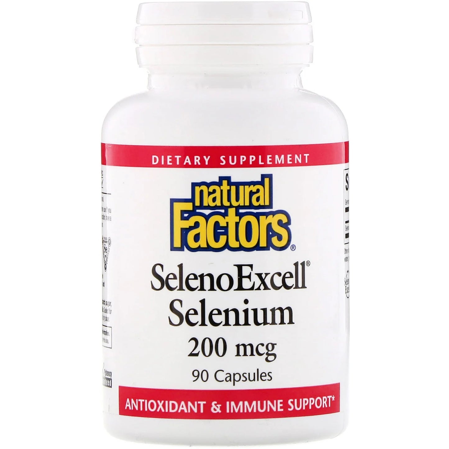 SelenoExcell Selenium Yeast, 200mcg, 90 Capsules - Natural Factors by Natural Factors