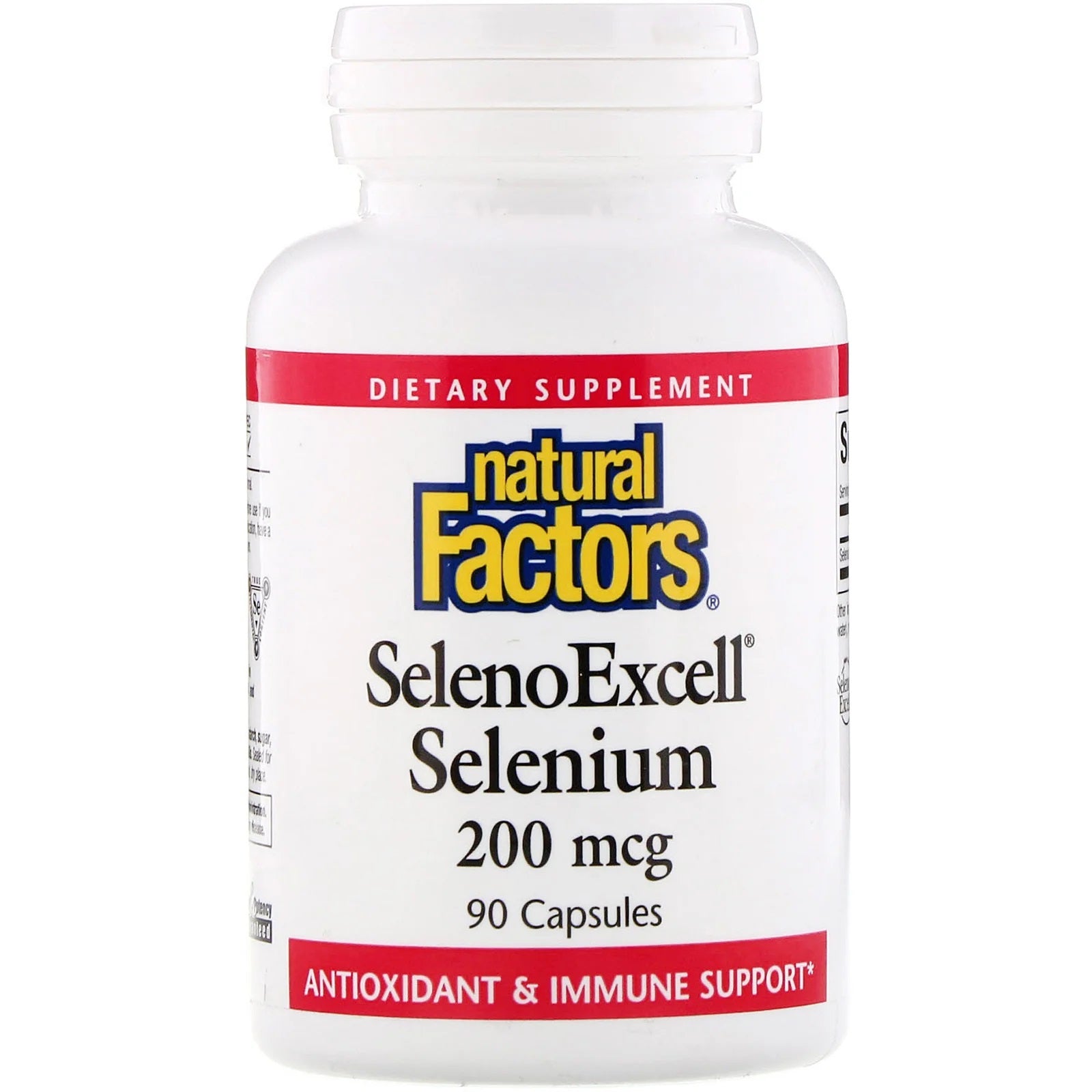 SelenoExcell Selenium Yeast, 200mcg, 90 Capsules - Natural Factors by Natural Factors
