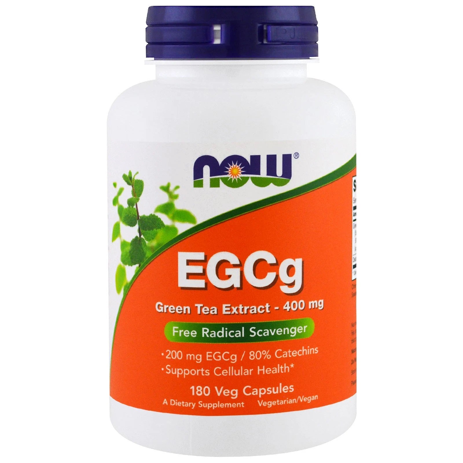 EGCg, Green Tea Extract 400mg, 180 Capsules - Now Foods by Now Foods