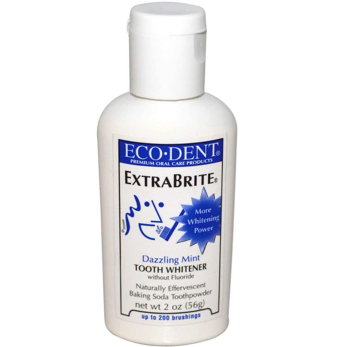 ExtraBrite, Tooth Whitener without Fluoride, Dazzling Mint, 56g - Eco ...