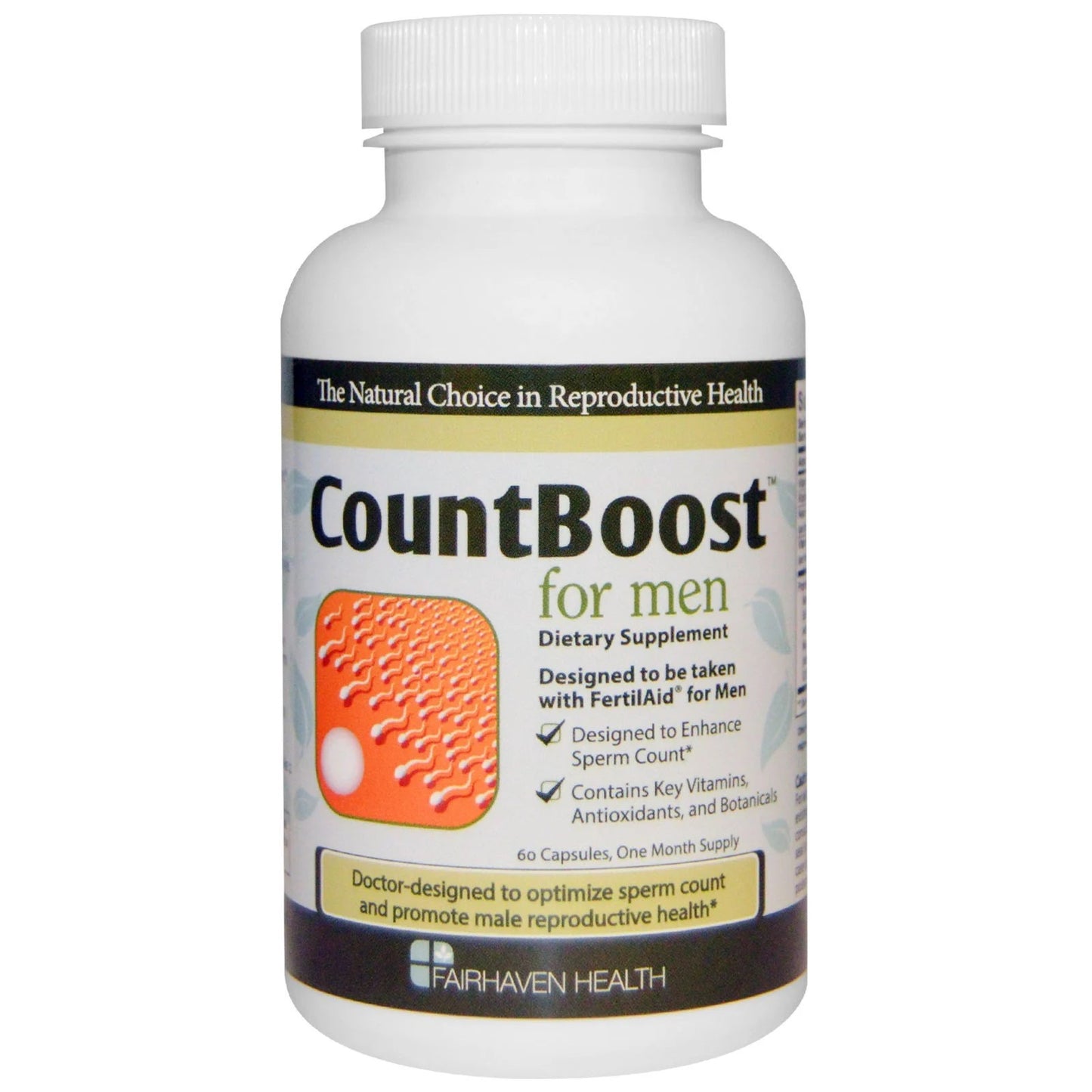 CountBoost for Men, 60 Capsules - Fairhaven Health by Fairhaven Health