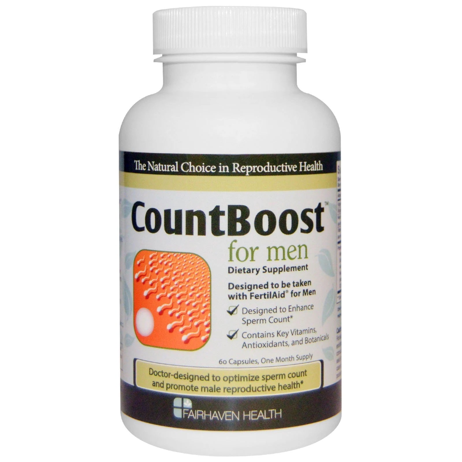 CountBoost for Men, 60 Capsules - Fairhaven Health by Fairhaven Health