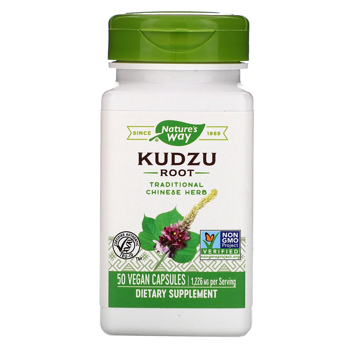 Kudzu Root 1226mg, 50 Vegan Capsules Natures Way by Nature's Way