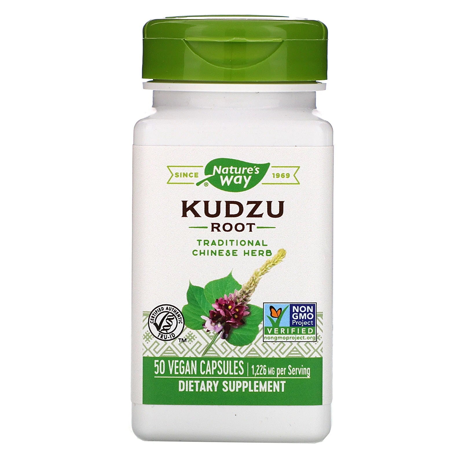 Kudzu Root 1226mg, 50 Vegan Capsules Natures Way by Nature's Way