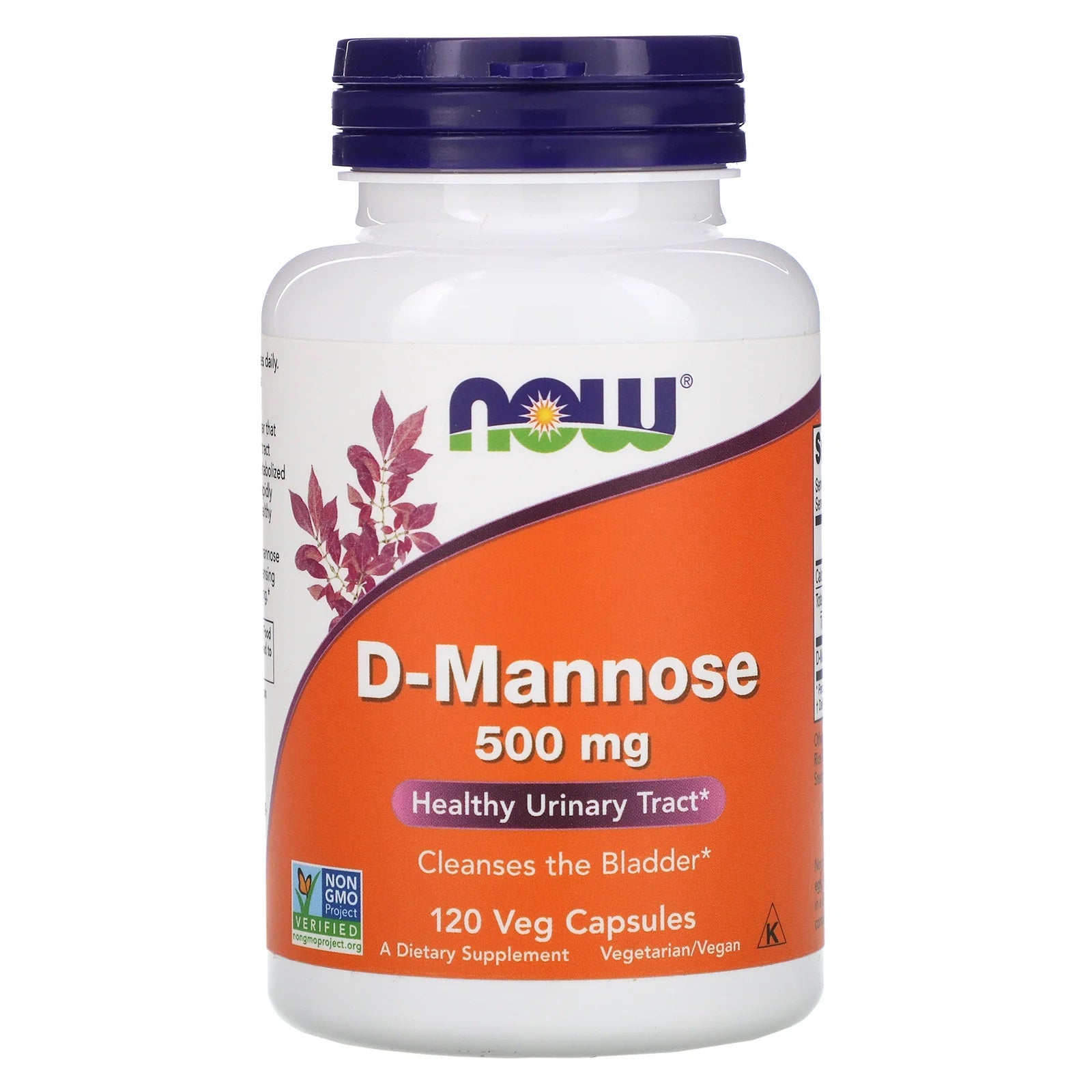 D - Mannose 500mg 120 Capsules - Now Foods by Now Foods