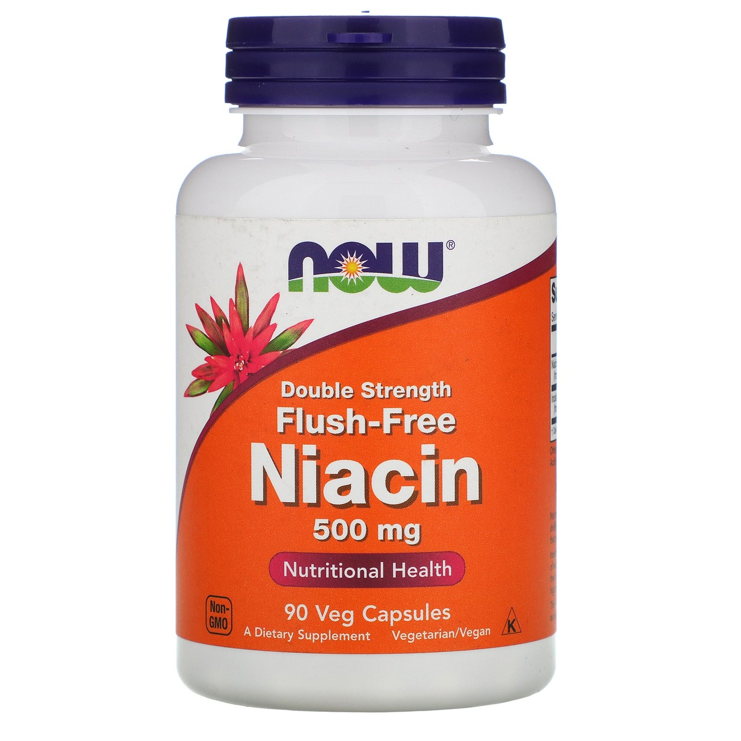 Flush - Free Niacin, Double Strength 500mg - 90 Capsules - Now Foods by Now Foods