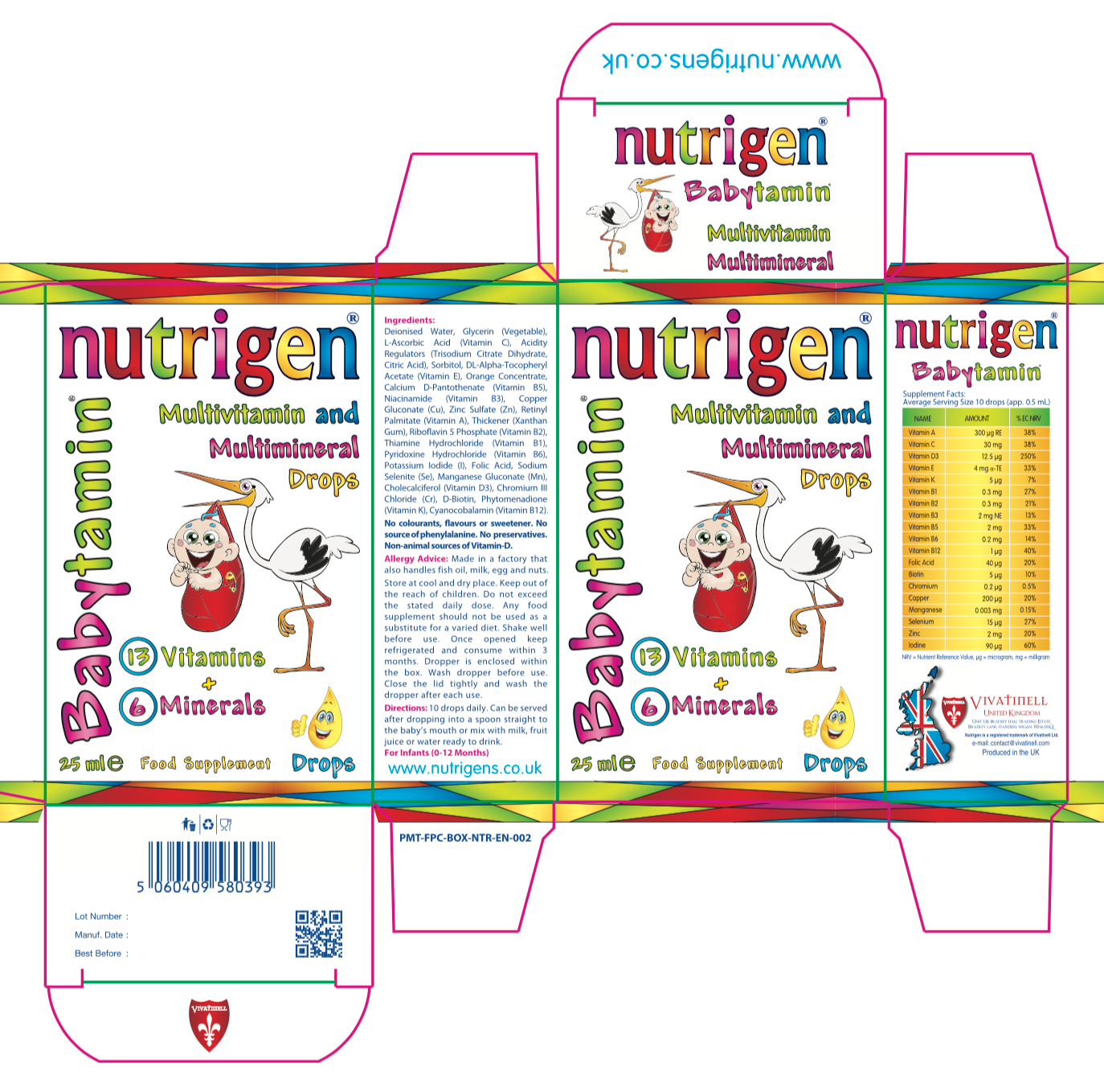 Nutrigen  Babytamin Drop for Infants 25ml