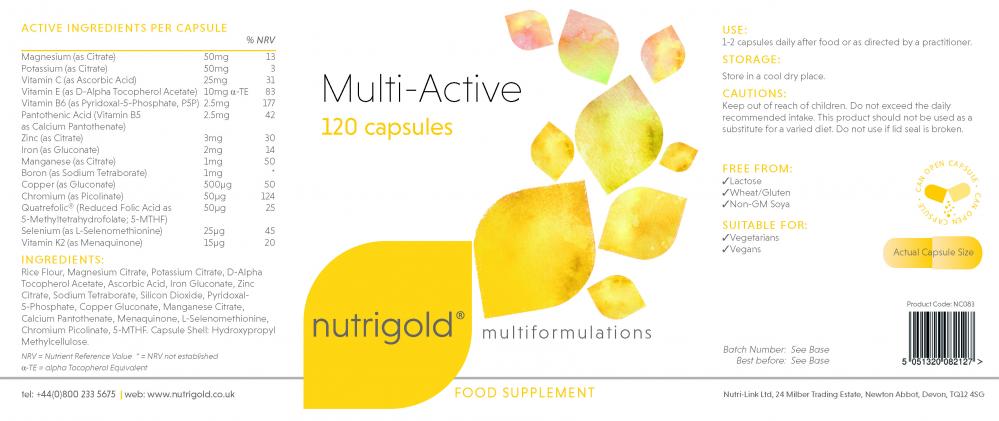 Nutrigold  Multi-Active 120's