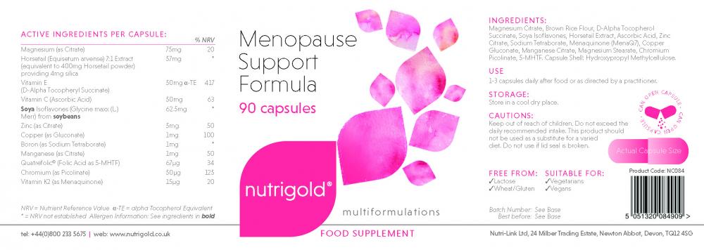 Nutrigold  Menopause Support Formula 90's