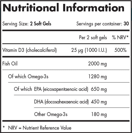 Nordic Naturals  Ultimate Omega-D3 Lemon 120s