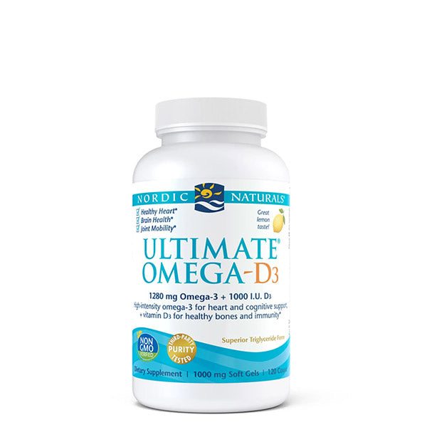 Nordic Naturals  Ultimate Omega-D3 Lemon 120s