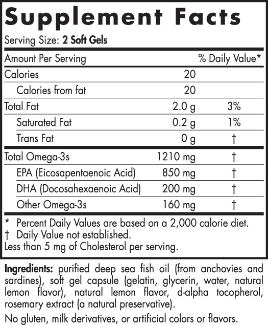 Nordic Naturals  ProEPA Lemon 120s