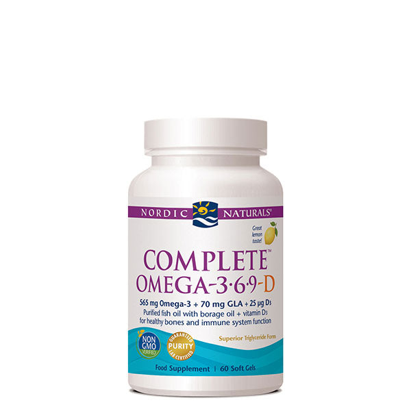 Nordic Naturals  Complete Omega-3.6.9-D Lemon 60's