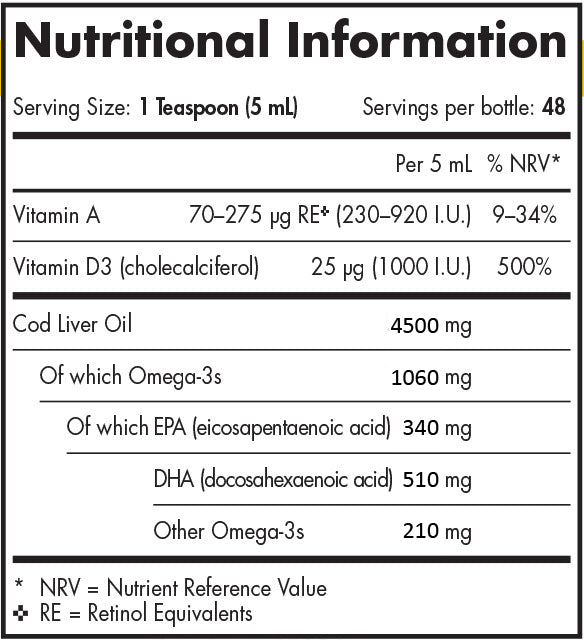 Nordic Naturals  Arctic-D Cod Liver Oil Lemon 237ml