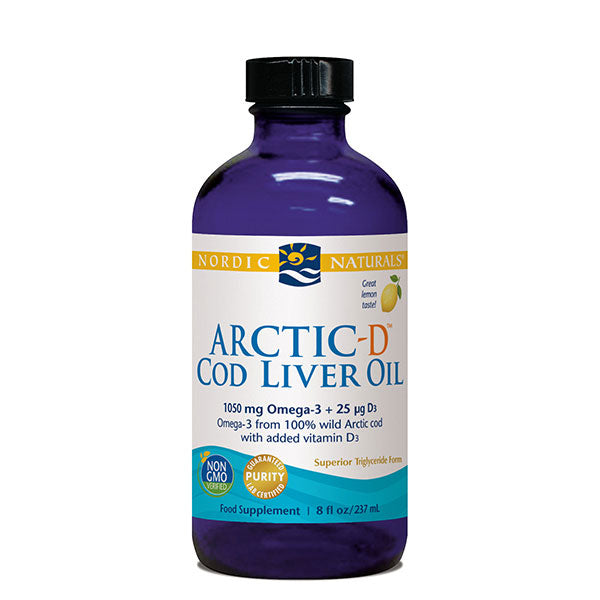 Nordic Naturals  Arctic-D Cod Liver Oil Lemon 237ml