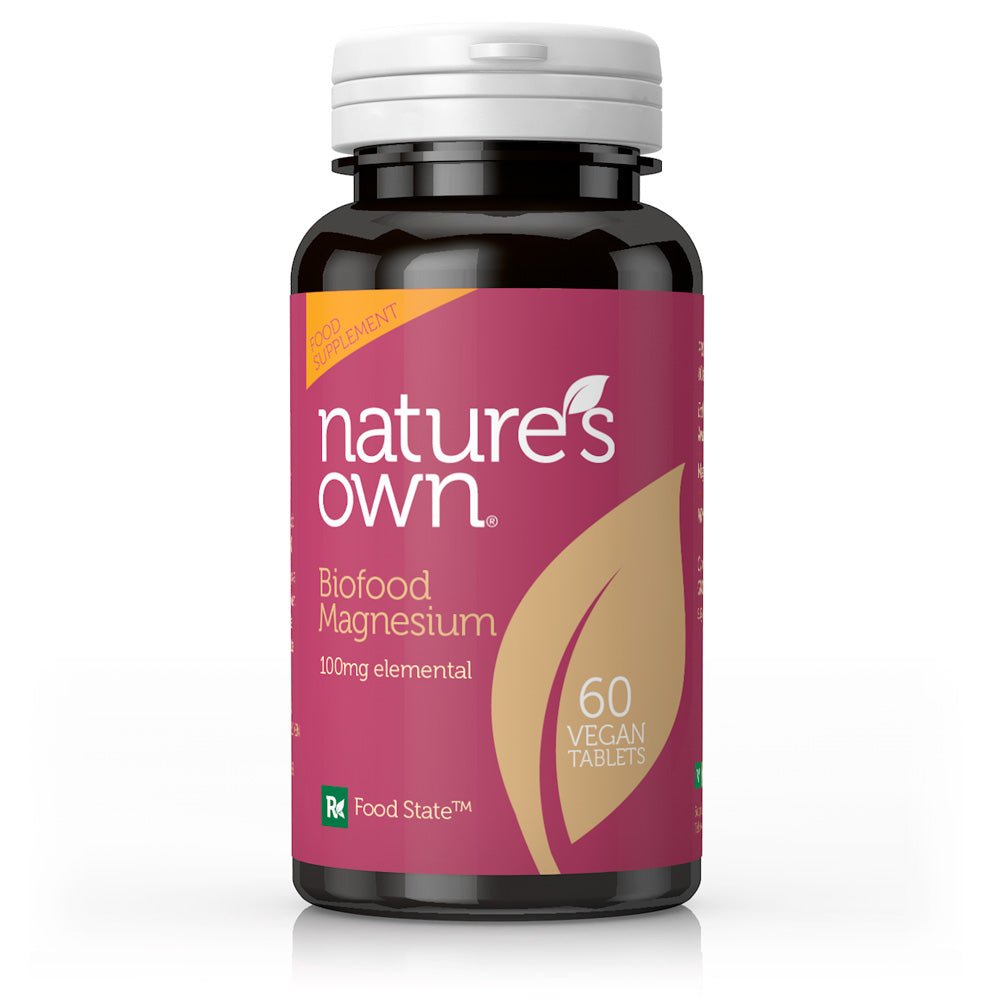 Nature's Own Food State Magnesium 100mg elemental 60's by Nature's Own