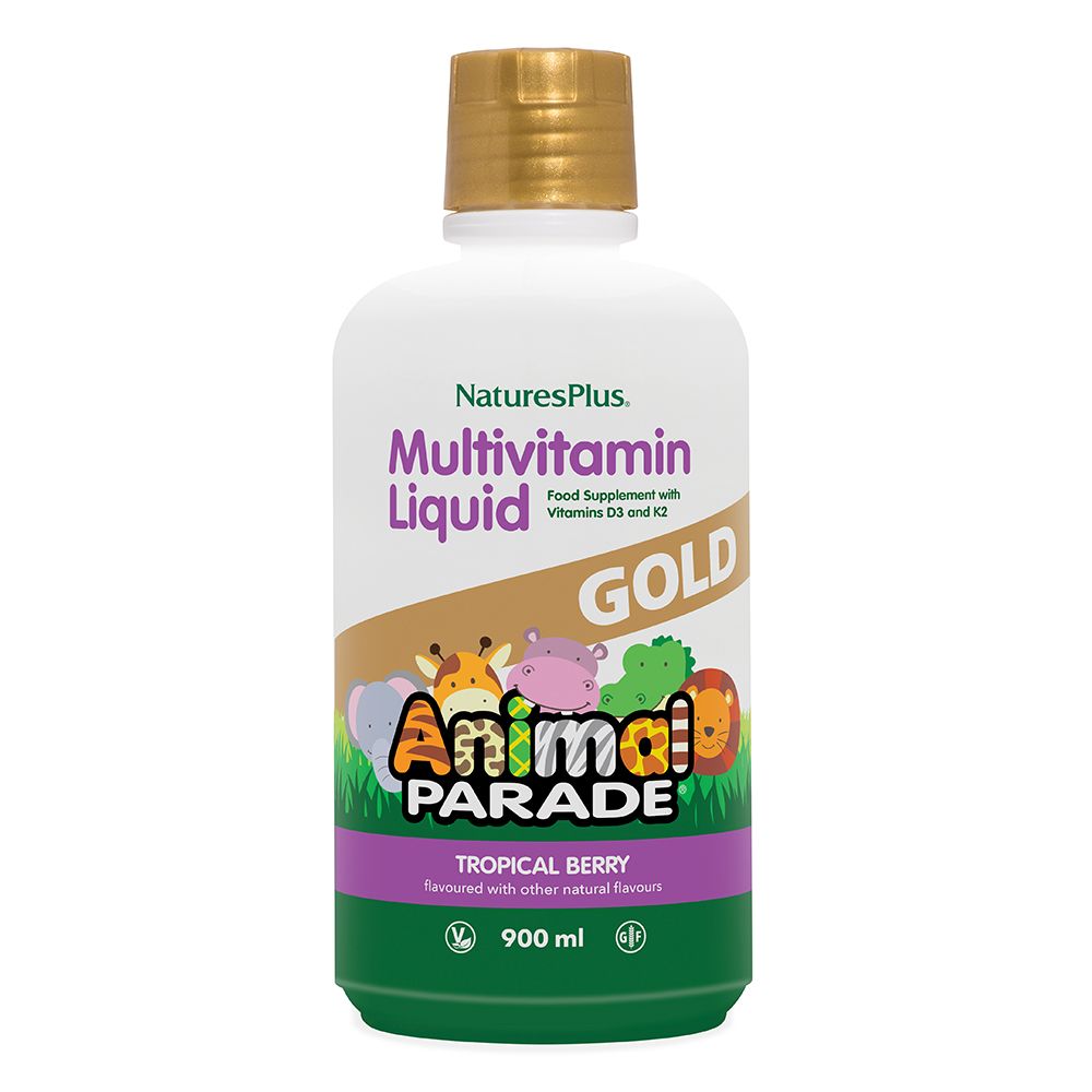 Nature's Plus  Multivitamin Liquid GOLD Animal Parade Tropical Berry 900ml