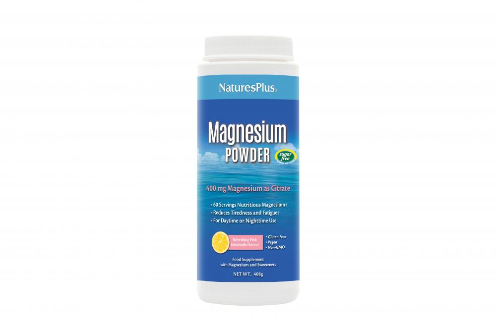 Nature's Plus  Magnesium Powder Pink Lemonade 408g