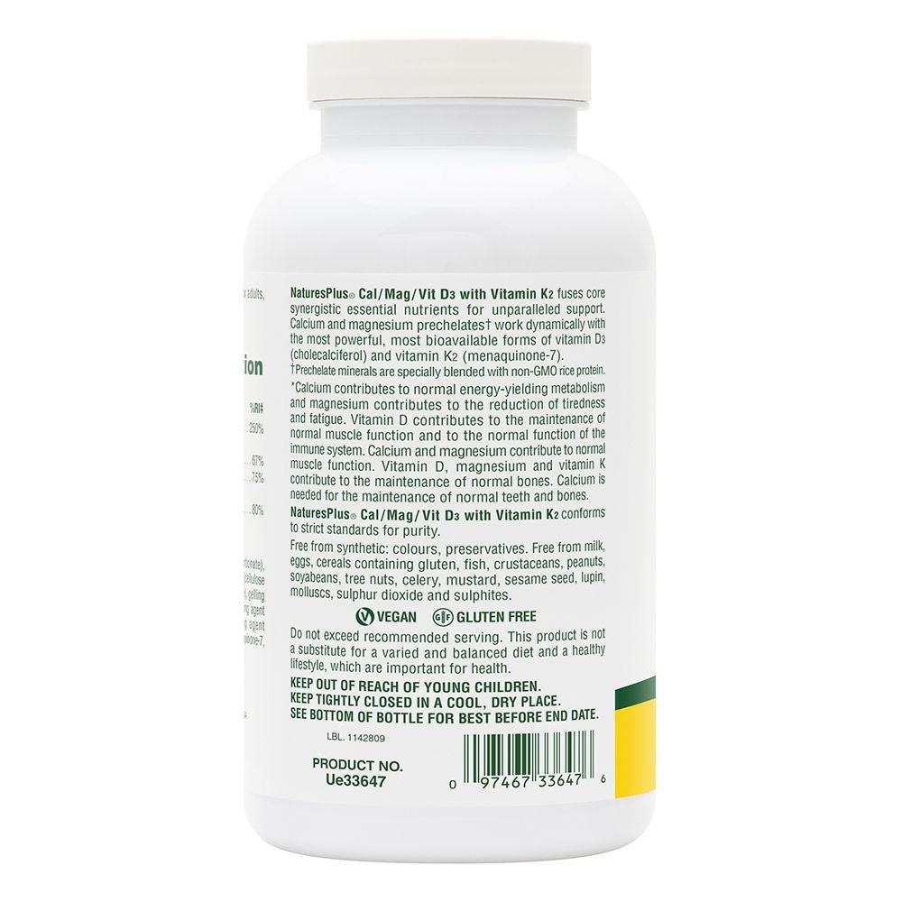 Nature's Plus Cal/Mag/Vit D3 180's by Nature's Plus