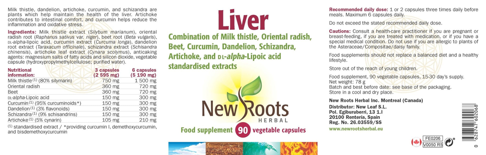 New Roots Herbal Liver 90's by New Roots Herbal