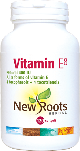 New Roots Herbal Vitamin E8 120's by New Roots Herbal