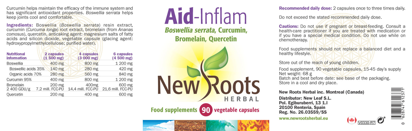 New Roots Herbal  Aid-Inflam 90's