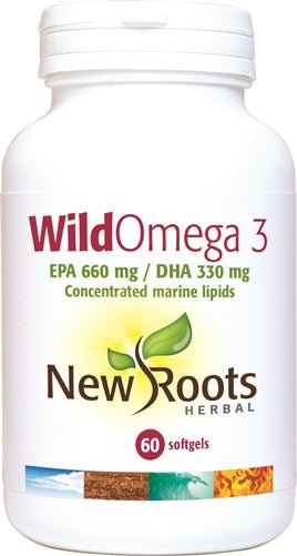 New Roots Herbal Wild Omega - 3 60's by New Roots Herbal