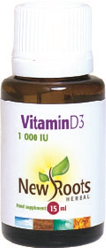 New Roots Herbal  Vitamin D3 1000iu Liquid 15ml